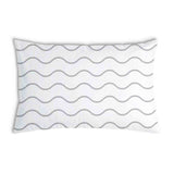 Almohada de salud patrón de ondas gris claro