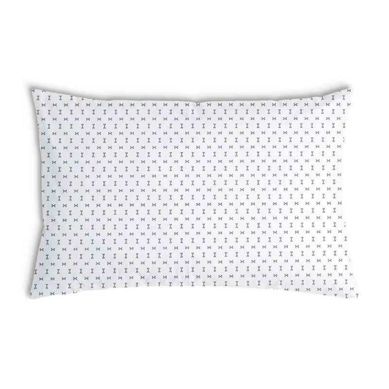 Almohada de salud blanca con pequeños lazos