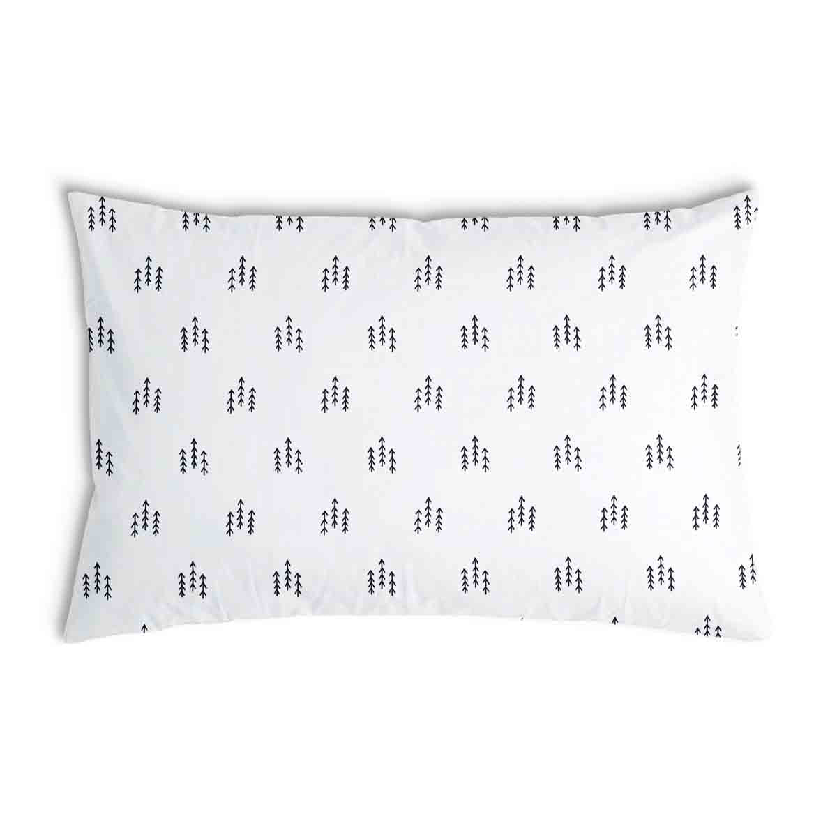 Health pillow white with black arrows