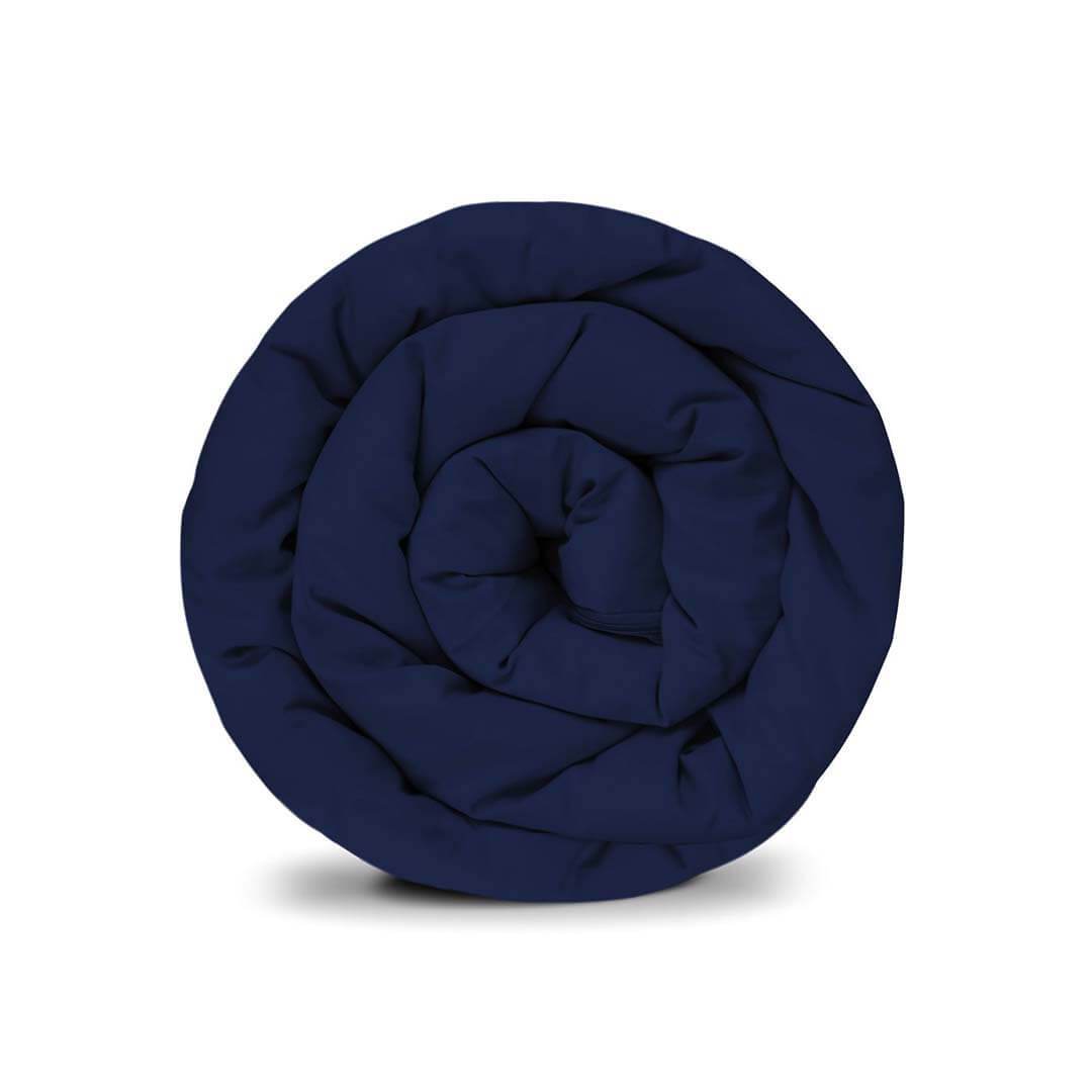 Manta terapéutica original - Funda de algodón en azul oscuro