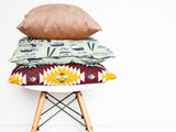 Health pillow light green with sushi
