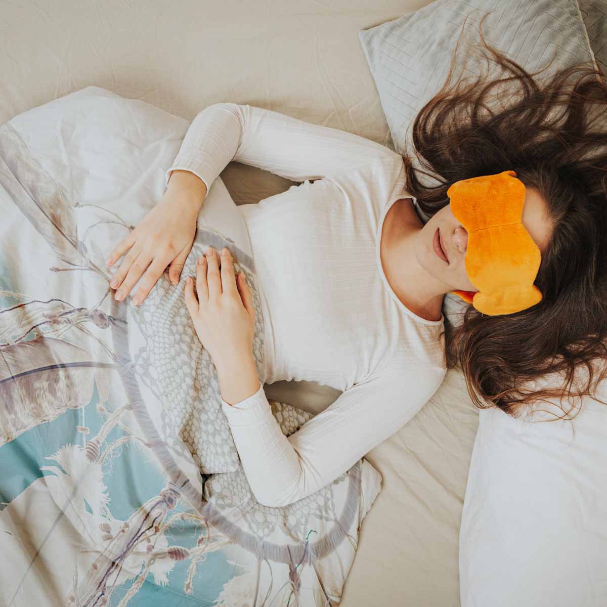 Set di biancheria da letto con coperta terapeutica e acchiappasogni