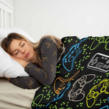 Set de ropa de cama para terapia con consolas de juegos negro