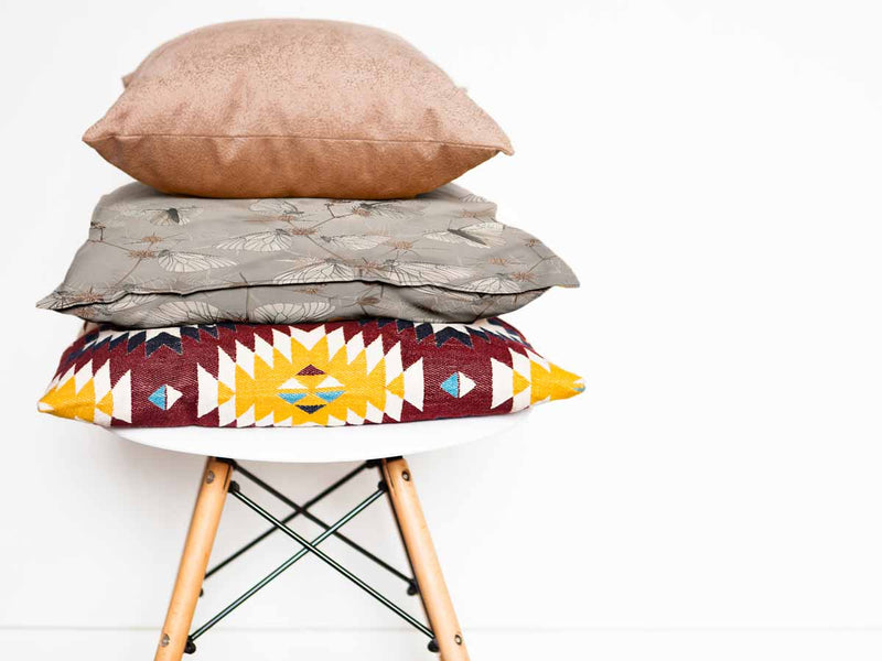 Health pillow beige with moths