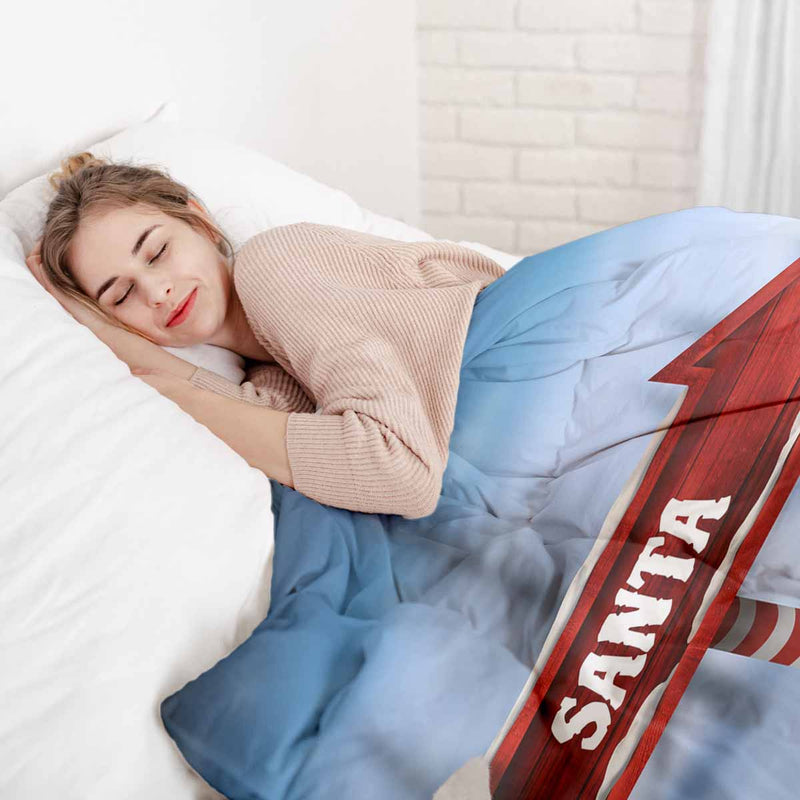 Therapie dekens katoenen hoes met Santa