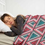 Therapiedekens beddengoedset met kleurrijke driehoeken