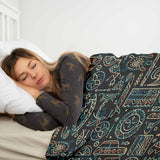 Therapiedekens katoenen hoes met groen Hawaii-patroon