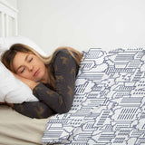 Therapy blanket bedding set, white, New York