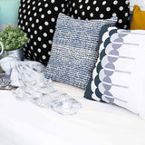 Health pillow with blue dots