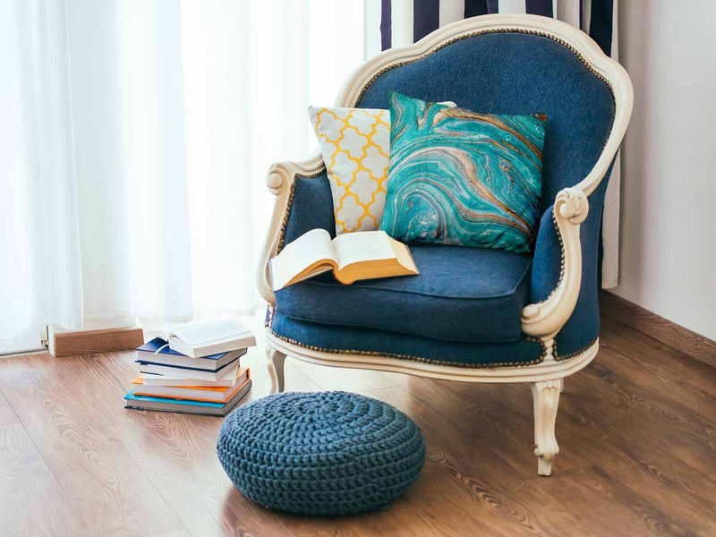 Health pillow marble turquoise
