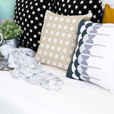 Health pillow white with beige circles