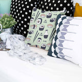 Health pillow light green with sushi