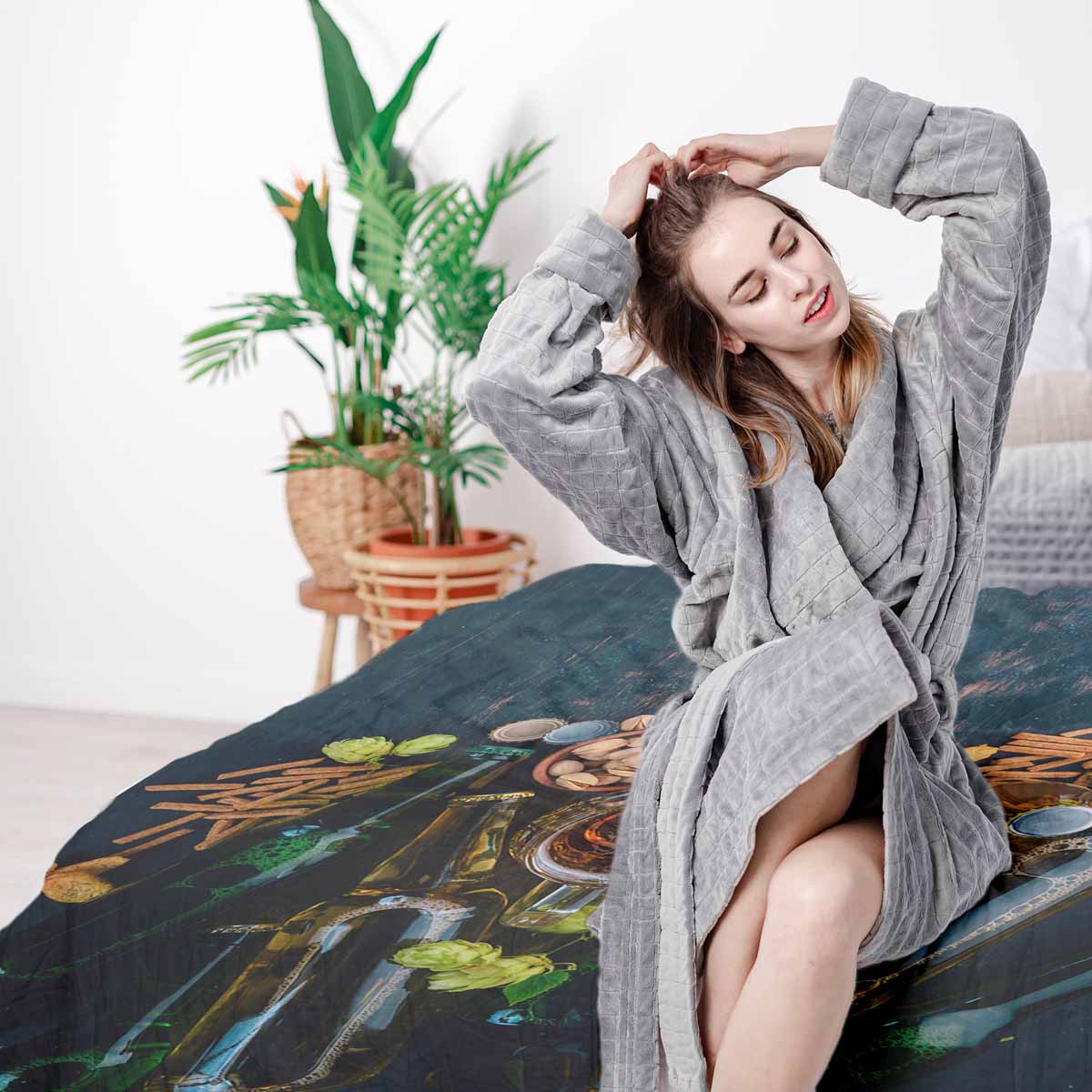 Original therapy blanket - cotton cover Italian evening