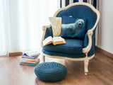 Blue health pillow with polar bear