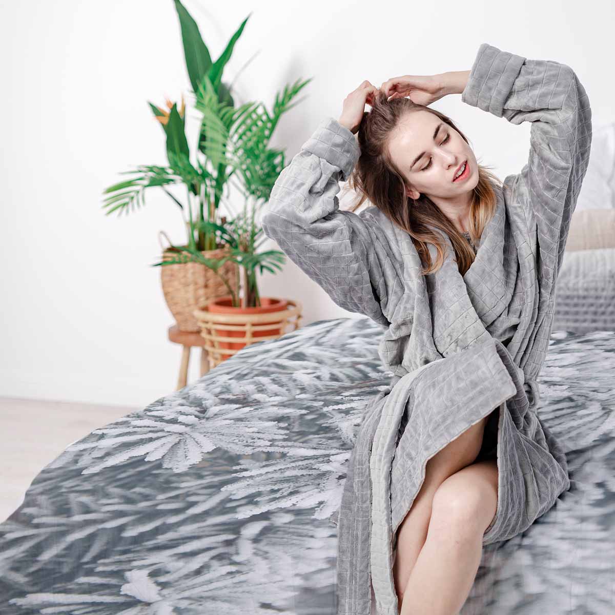 Therapy blankets bedding set with icicles