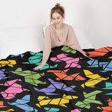 Therapie dekens katoenen hoes Origami hond