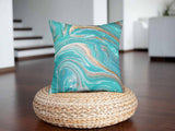 Health pillow marble turquoise