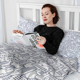 Therapy blanket bedding set, white, New York