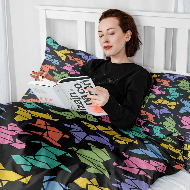 Set biancheria da letto con coperta terapeutica Origami Cane