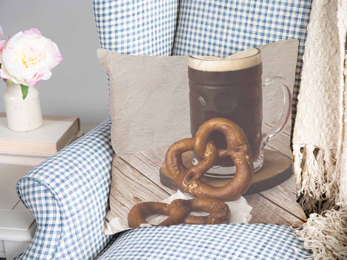 Health pillow with pretzels