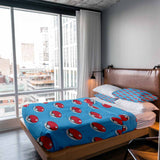 Juego de ropa de cama para terapia, azul claro con Pokemon