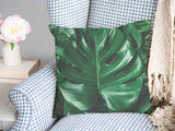 Health pillow with Monstera plant