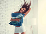 Blue health pillow with polar bear
