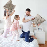 Health pillow beige with moths