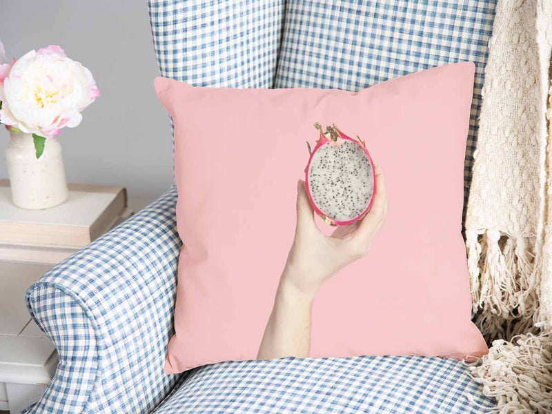 Health pillow pink with dragon fruit