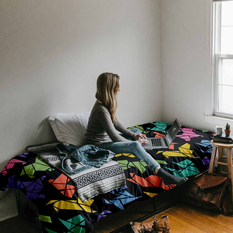 Therapie dekens katoenen hoes Origami hond