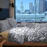 Therapy blanket bedding set, white, New York