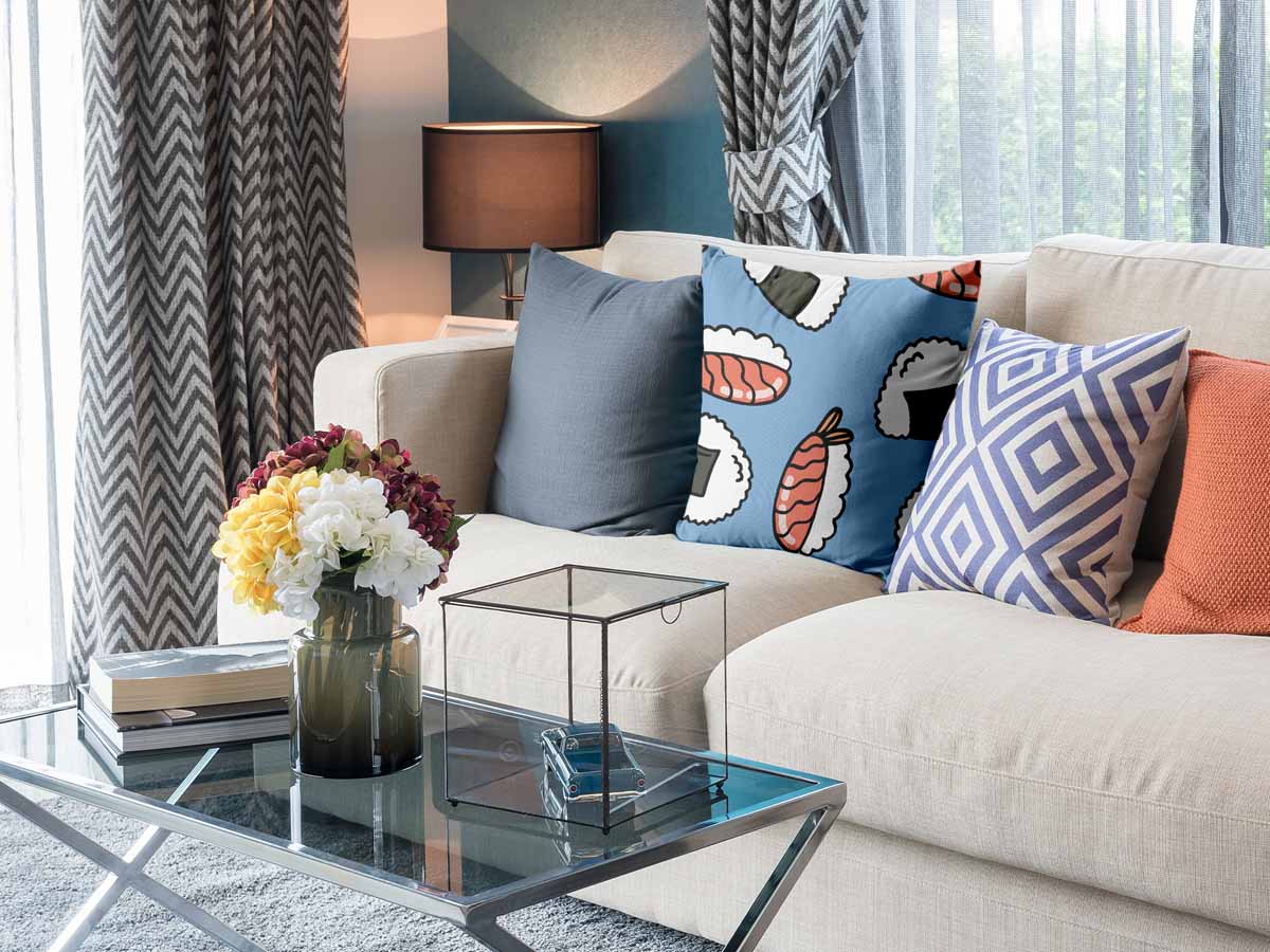 Health pillow with sashimi