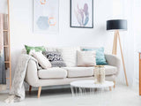 Health pillow, white with circles