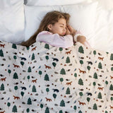 Original Therapy Blanket - Forest Animals Weighted Blanket with Cotton Cover for Children