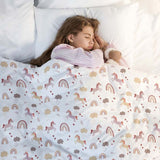 Original Therapy Blanket - Unicorn Weighted Blanket with Cotton Cover for Children