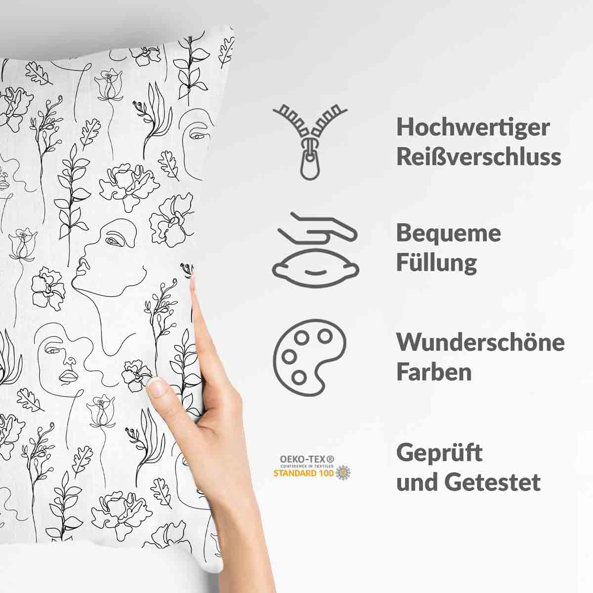 Health Pillow Boho Flowers