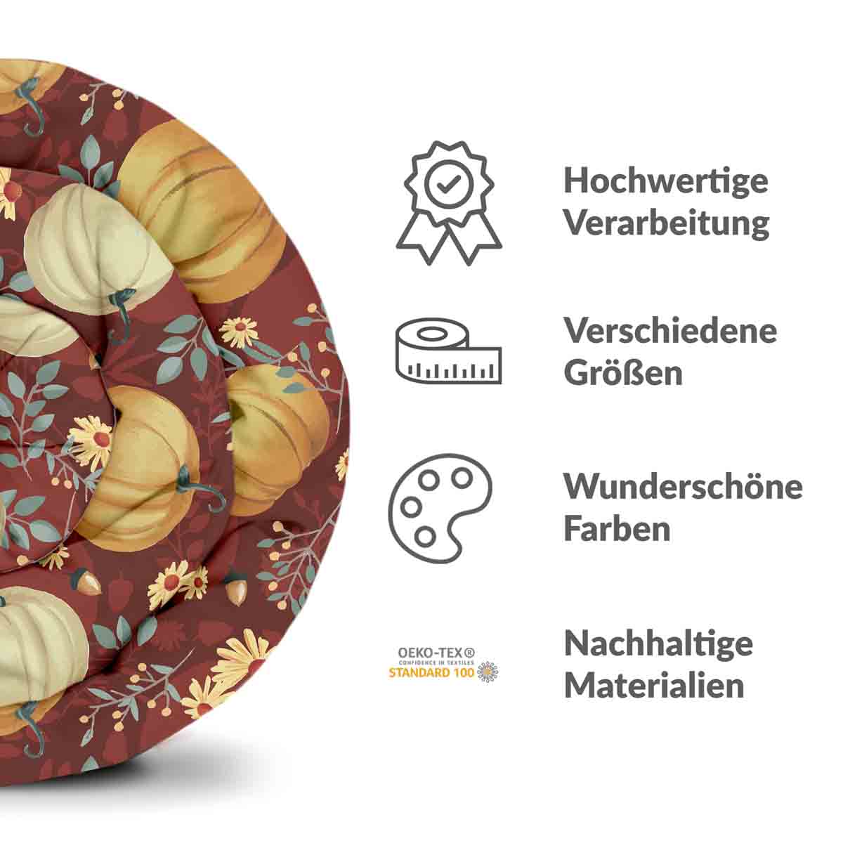 Juego de ropa de cama con manta terapéutica rojo con calabazas