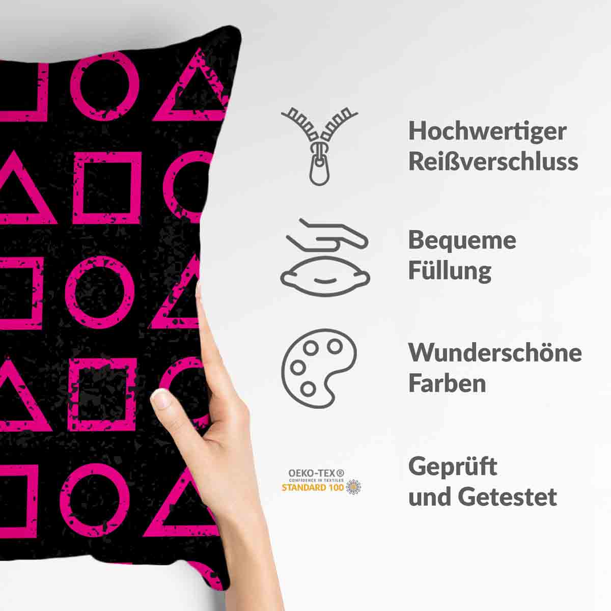 Gezondheidskussen Roze Dalgona Vormen