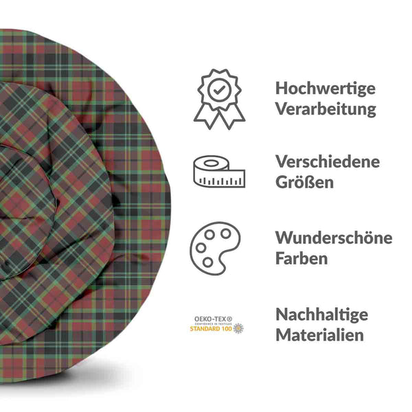 Therapiedekens katoenen hoes kerstachtig ruitpatroon