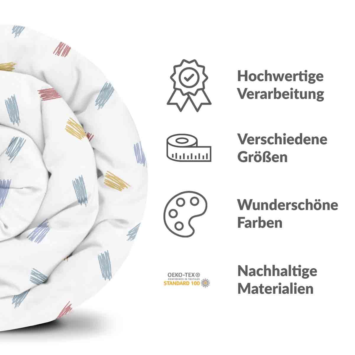 Therapy blankets bedding set colorful stripes