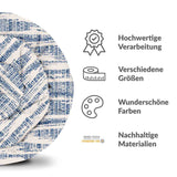 Therapiedekens beddengoedset met blauw patroon