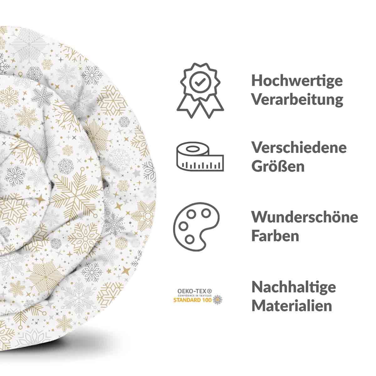 Juego de ropa de cama Therapeidecken con estampado claro de ventisca de nieve