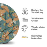 Set di biancheria da letto con coperta terapeutica verde con scoiattolo
