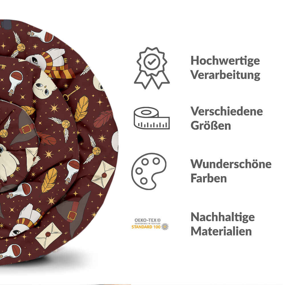 Set di biancheria da letto con coperta terapeutica marrone Hedwig