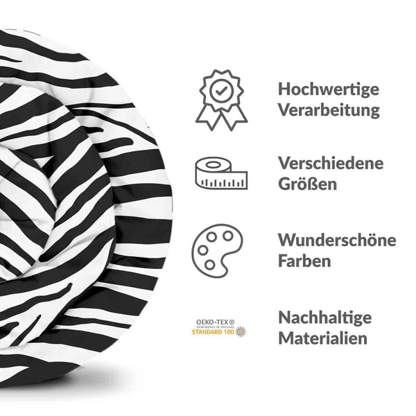 Therapiedekens katoenen hoes Zebraprint