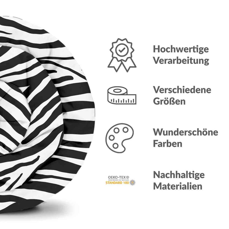 Therapiedekens katoenen hoes Zebraprint