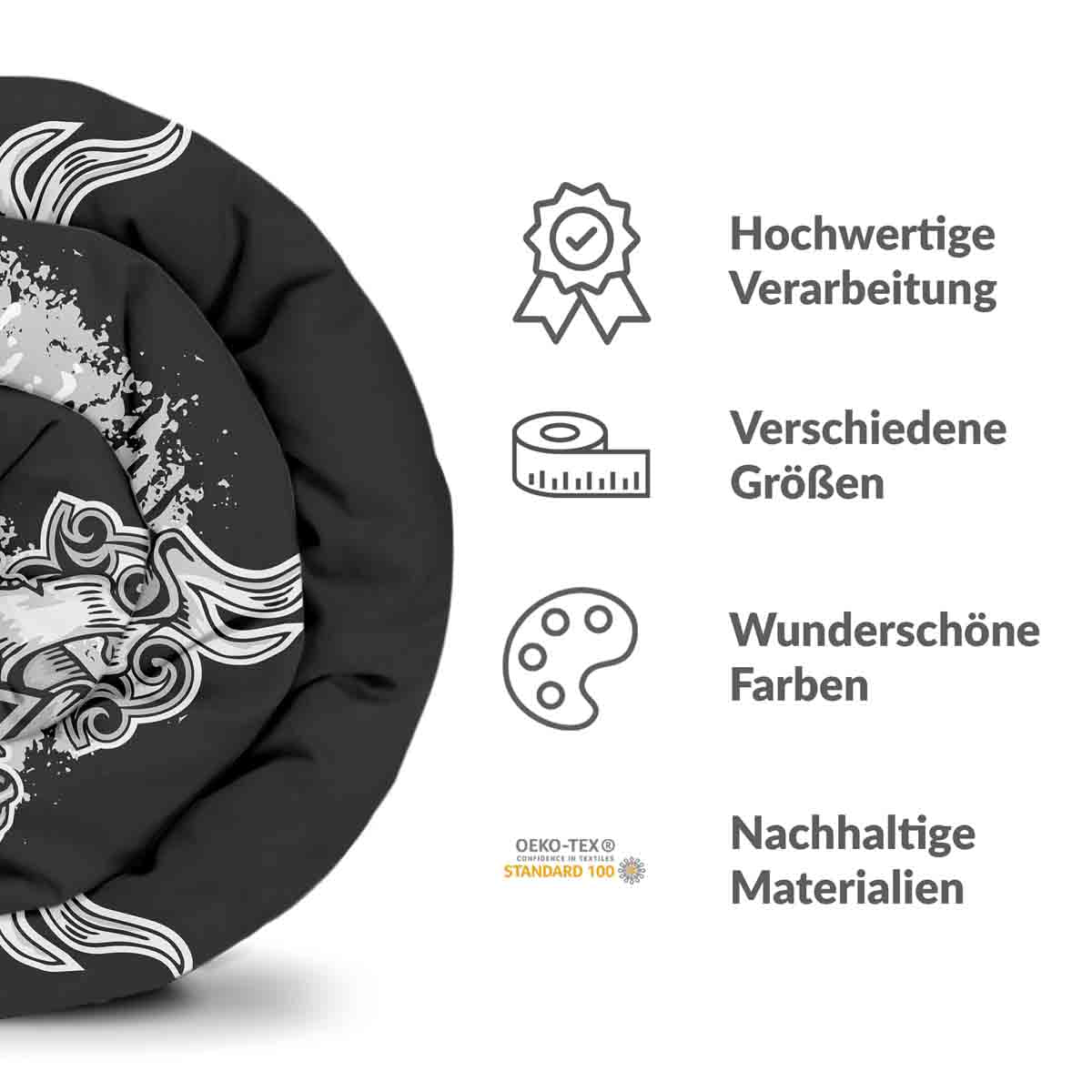 Therapy blankets bedding set black eye 2