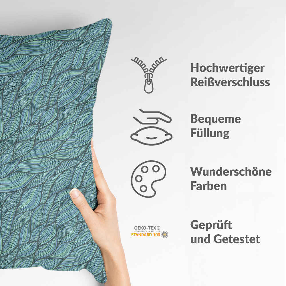 Gezondheidskussen vlecht groen