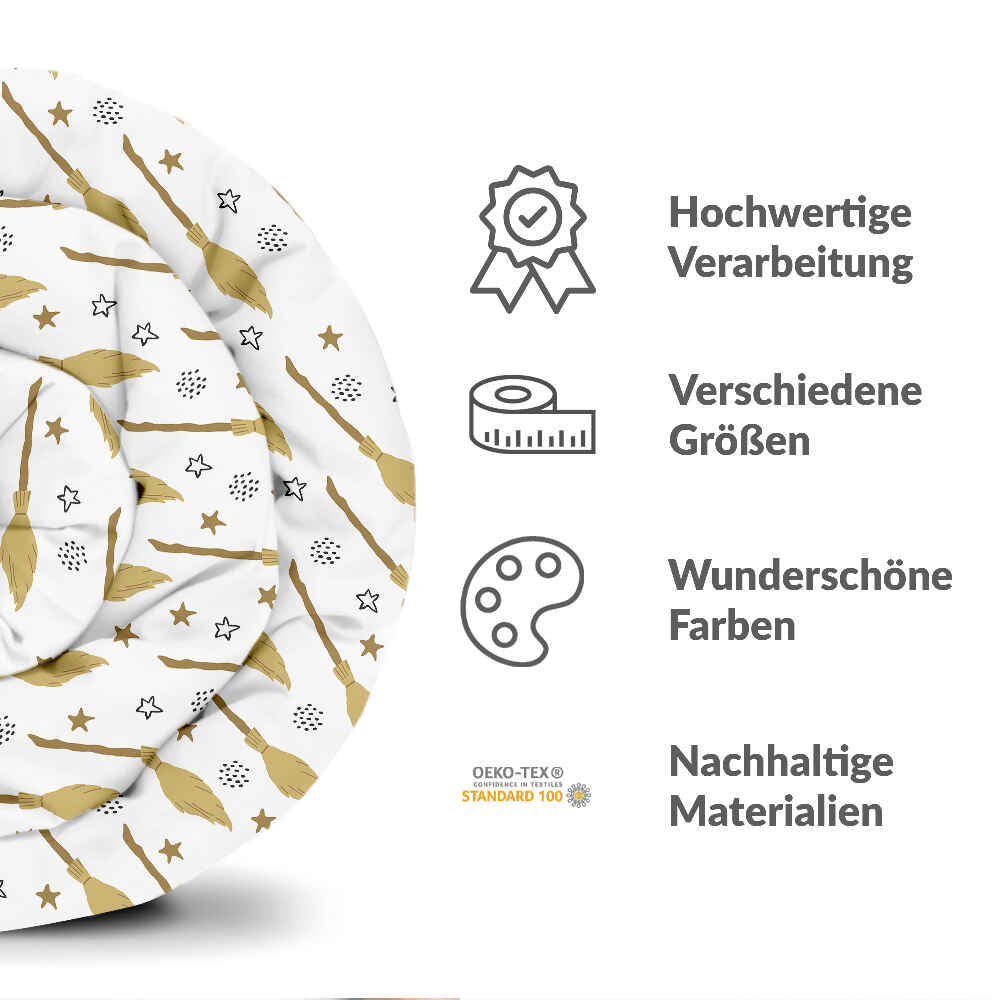 Original therapy blanket - cotton cover white with Harry's broom