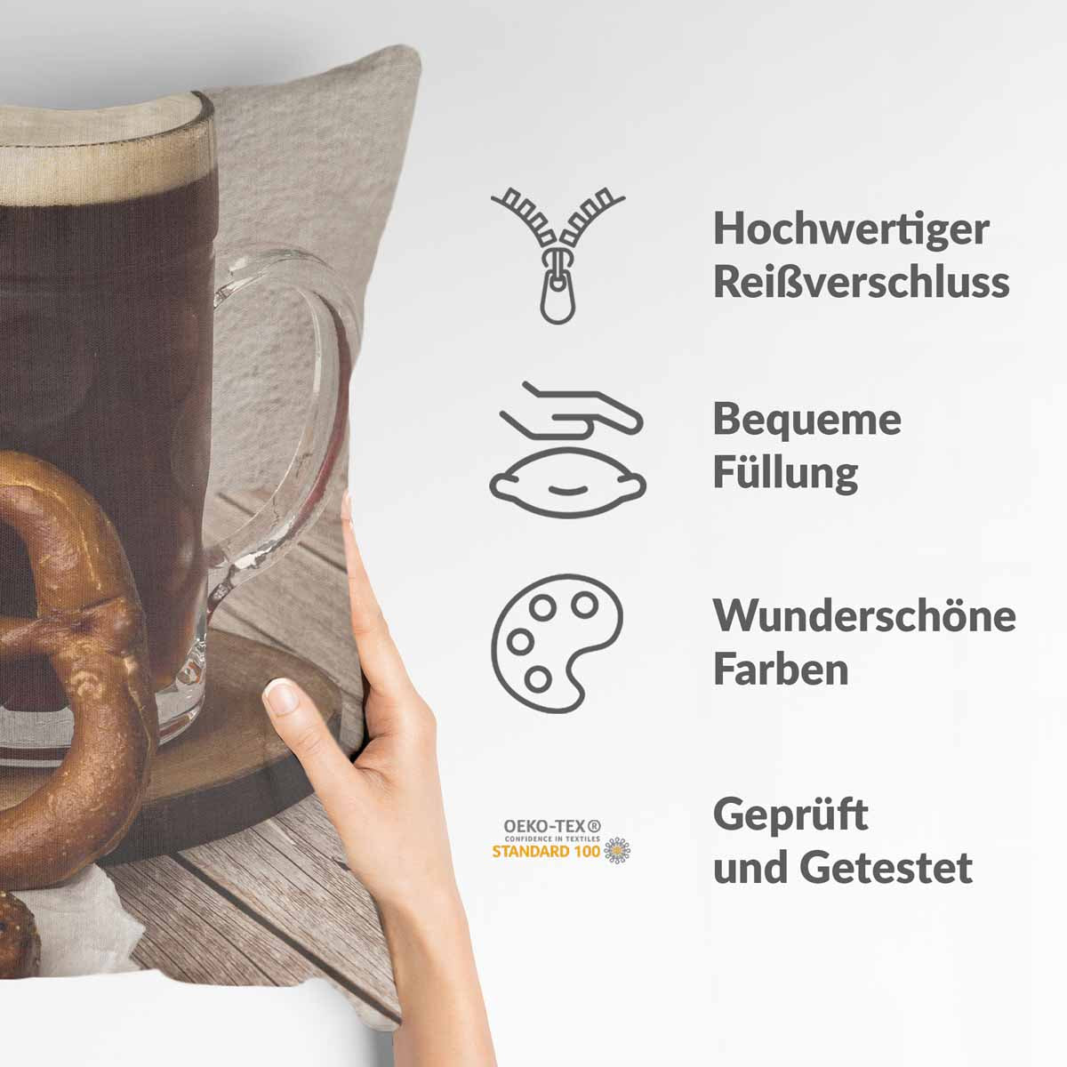 Health pillow with pretzels